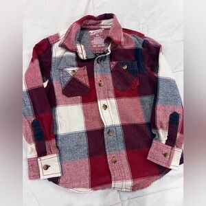 Arizona Jean Company Kids' Red and Blue Plaid Shirt